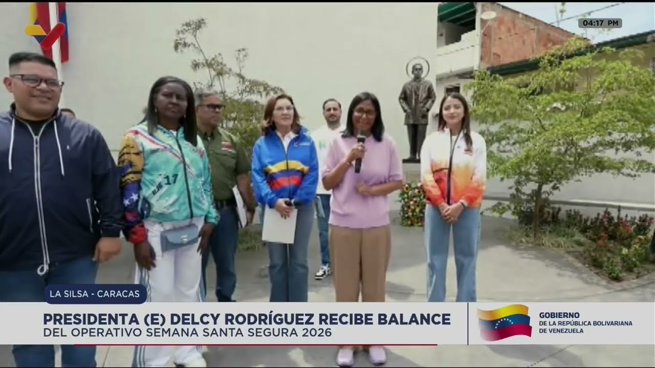 Delcy Rodríguez recibe balance de Semana Santa 2026, 6 de abril de 2026