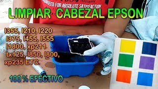 Limpiar cabezal impresora epson l355
