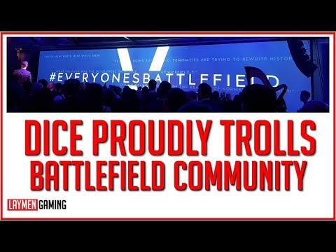 DICE Celebrates Failed BFV Launch By Demonising Gamers...Again. Video