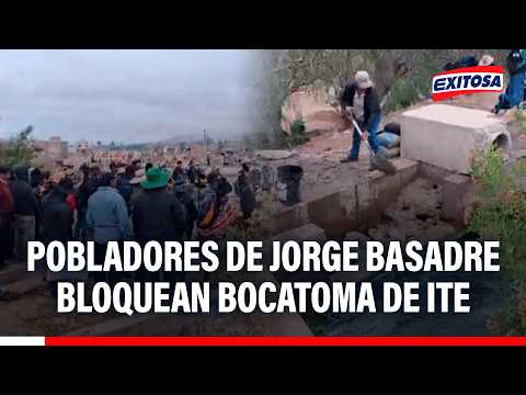 🔴🔵 Pobladores de Jorge Basadre bloquean Bocatoma de Ite tras observación de Ley que modifica límites