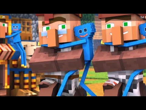 huggy wuggy vs villagers 2 - Minecraft animations
