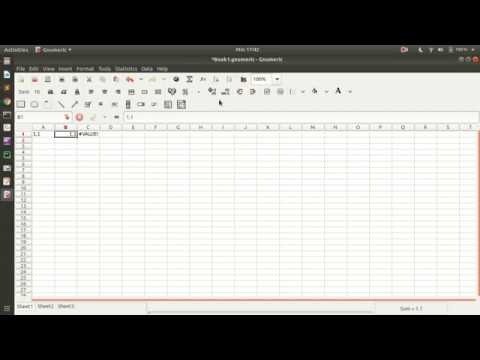 Using DOT instead of COMMA to separated DECIMAL IN GNUMERIC