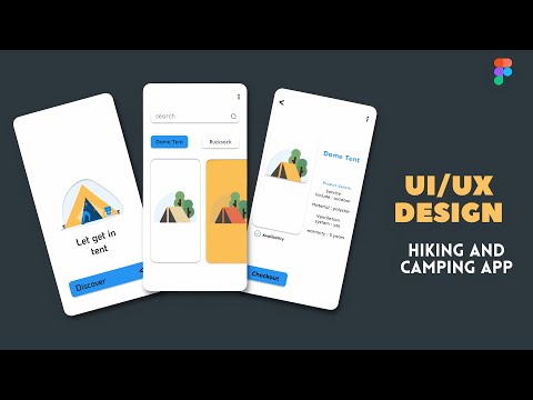 Hiking and camping app ui/ux design