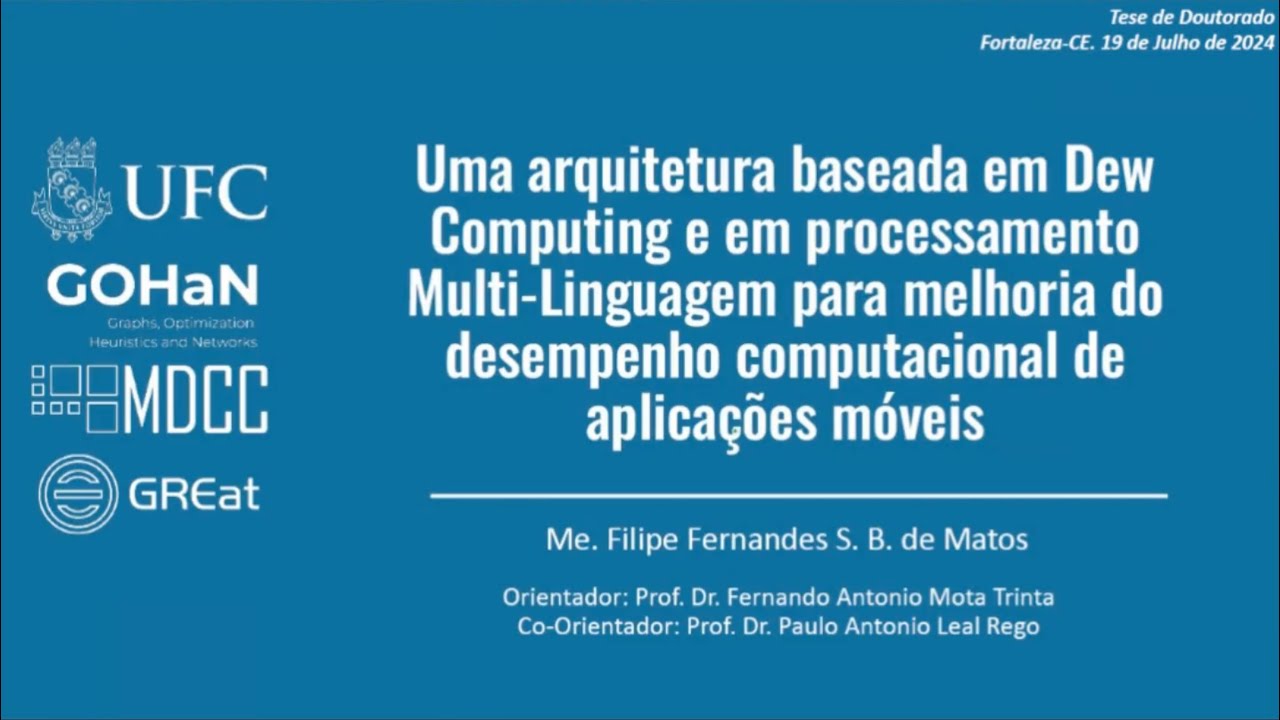 Uma arquitertura Baseada em Dew computing e multilinguagem para melhoria do desempenho de apps