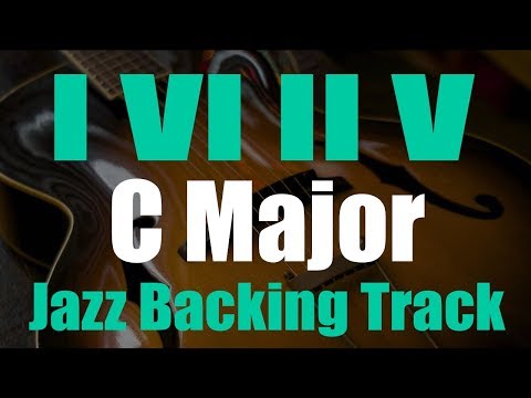 1 6 2 5 (Turnaround) Jazz Backing Track in C major
