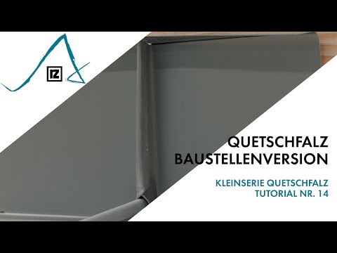 Tutorial: Kleinserie Quetschfalz - Baustellenversion (💪💪💪)