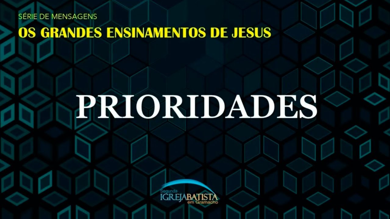 OS GRANDES ENSINAMENTOS DE JESUS | MATEUS 6:33 | PR. ELIZEU ROCHA