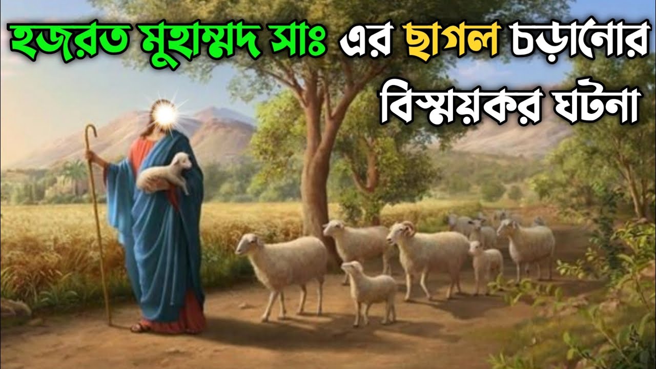 হজরত মুহাম্মদ সাঃ এর ছাগল চড়ানোর বিস্ময়কর ঘটনা || রাসুল সাঃ এর শিশু কালের ঘটনা || Hazrat Muhammad SA