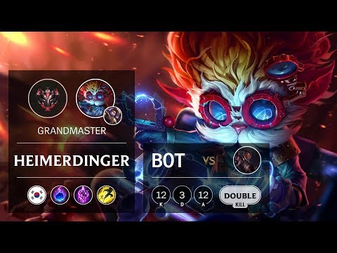 Heimerdinger Bot vs Lucian - KR Grandmaster Patch 9.19