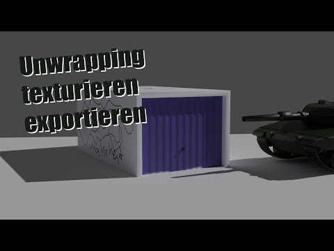 Blender 2.83.2 Anfänger Tutorial Teil 2 - UV Unwrapping der Garage