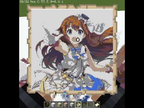 【Minecraft】Tokino Sora pixelart from HOLOLIVE