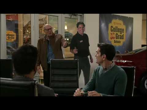 Phil & Jay buy a car for Haley - modern family funny clip