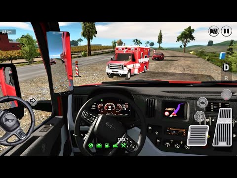 Gravel Carrying | Truck Adventure : Drive USA - Mobile Gameplay part 2 | Truck Simulator Drive USA