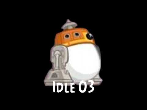 Angry Birds Star Wars 2- All C1-10P (Chopper) Egg Sounds