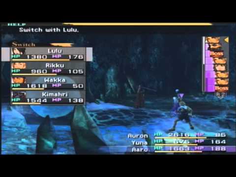 Final fantasy X walkthrough part 39- Macalania woods, fight with Spherimorph