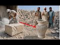 Handmade Stone Vase Making Process | Amazing Stone Cutting Workshop