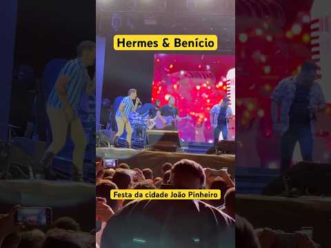Hermes e Benício na festa da cidade de João Pinheiro mg