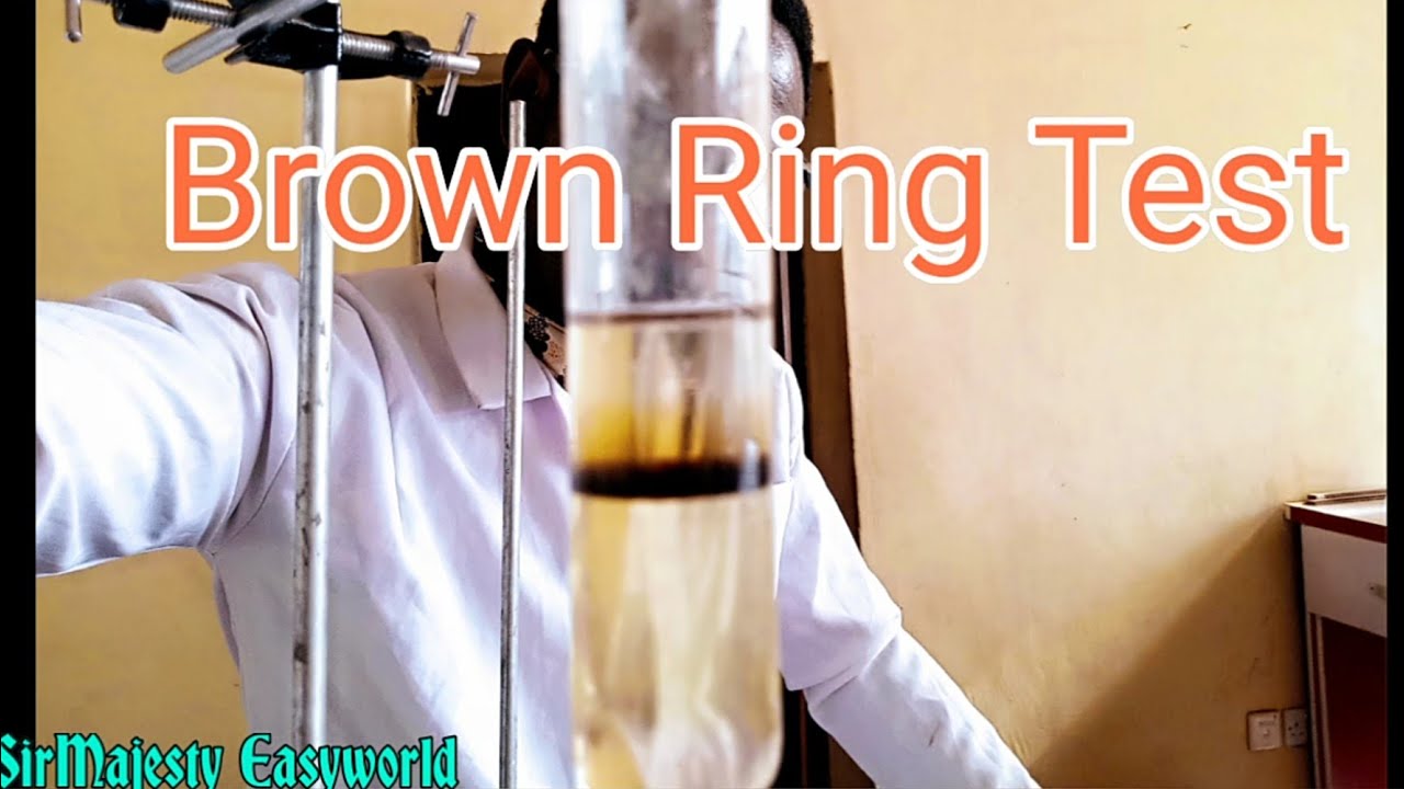 BROWN RING TEST. Correct and wrong results.