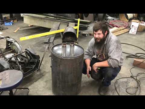 V10 Gasifier Build Hay Filter Barrel