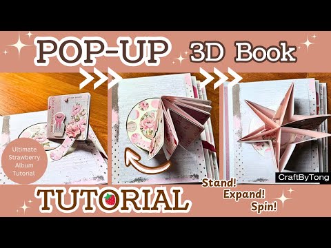 DIY Pop Up Tutorial ⭐ 3D Star Book – Stand, Expand & Spin!