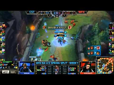 CST Impaler Doublekill Countergank Toplane - CST vs WFX Game 1 (NA LCS Spring 2015)