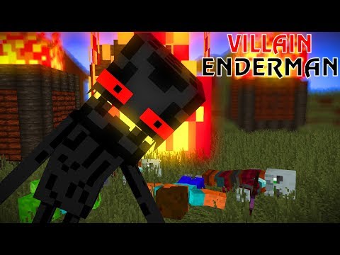 MONSTER SCHOOL : ENDERMAN BECAME VILLAIN - Minecraft Animation