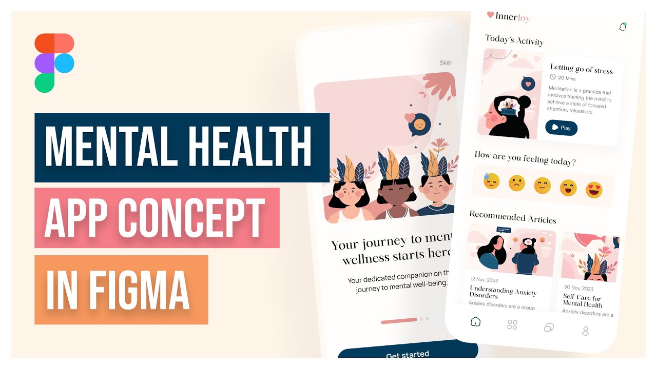 Designing a Mental Health App in Figma | Step by Step Tutorial 🍭🧸