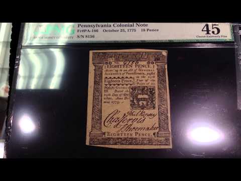 U.S. Colonial & Continental Currency Backed By Gold & Silver