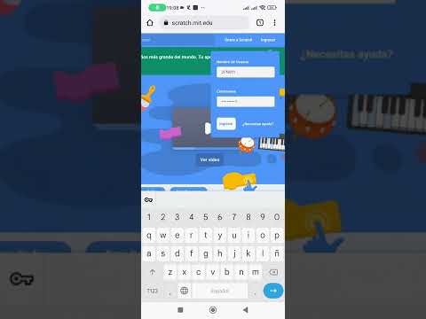 Inicio de sesion como estudiante al programa Scratch.