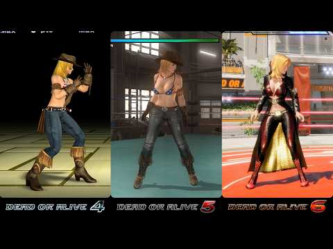 Evolution of Dead or Alive Characters  - 1996 to 2019