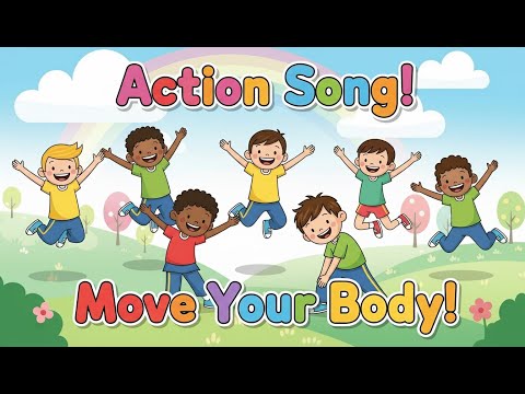 Move Your Body, Let’s Go! 🎉 | 1-Minute Action & Movement Song for Kids.