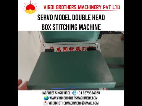 Servo Model Double Head Box Stitching Machine