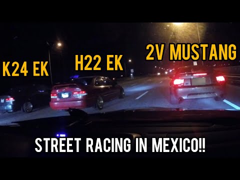 K24 Civic vs H22 civic vs 4.6 Mustang GT