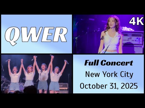 251031 큐더블유이알 QWER - Full concert (16 songs) live on Halloween @ Music Hall, NYC 4K Fancam
