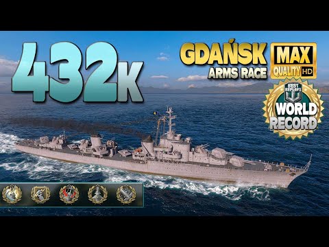 Rekord uszkodzeń niszczyciela Gdańsk w wyścigu zbrojeń - World of Warships
