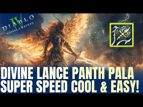 INSANE Divine Lance (Pantheon) Paladin Build – Super Speed & Easy (HC) | Diablo 4 Season 11