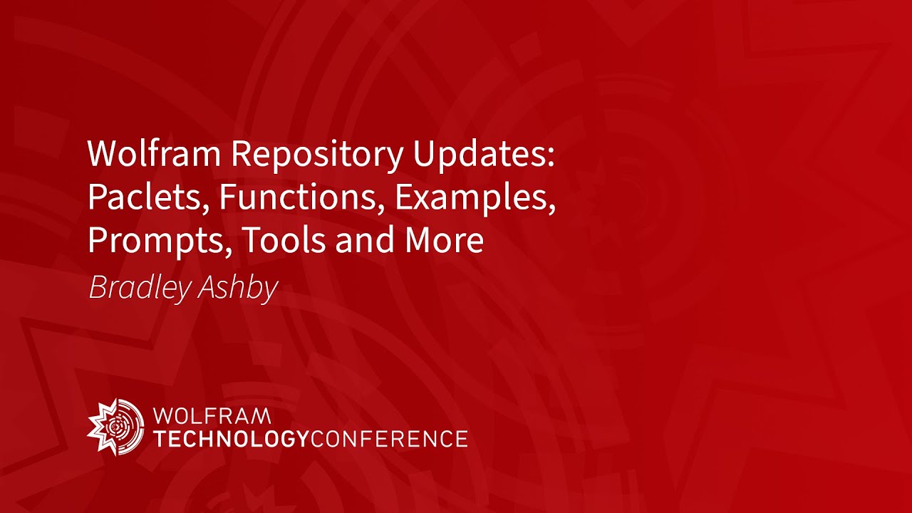 Wolfram Repository Updates: Paclets, Functions, Examples, Prompts, Tools and More