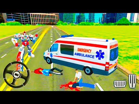 Emergency Robot City Rescue Simulator - #rg Ambulance Robot Car Transform