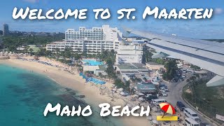 Beautiful St. Maarten - SXM Landing 2023 - Maho Beach - JetBlue a320