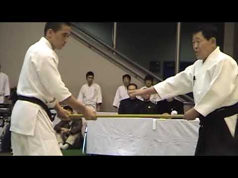 Inoue Kancho at the 51st All Japan Enbu – Yoshinkan Aikido Senshusei.