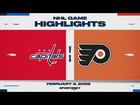 NHL Highlights | Capitals vs. Flyers - February 3, 2026