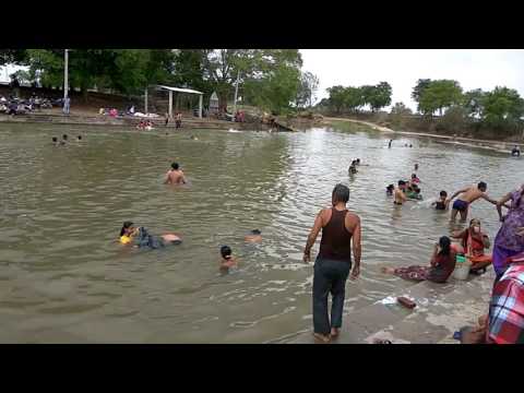 Aji river triveni sangam at tramba