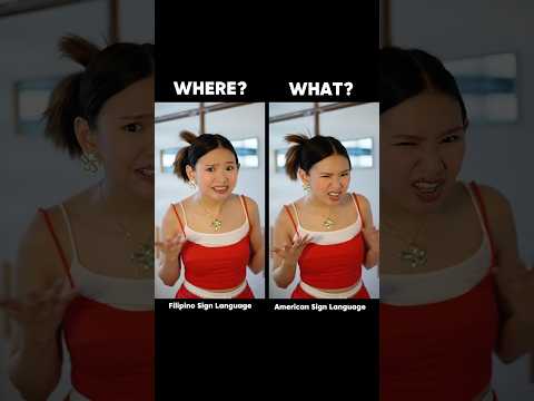 ASL vs FSL are they the same? 🤔#SignLanguage #FSL #ASL #fyp #tutorial #reels #shorts