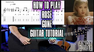 Download lagu How to play ROSÉ - Gone Guitar Tutorial with TABS (BLACKPINK) mp3