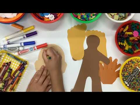 Slide 7 - Human Paper Shapes Kit, 160 pieces (video)
