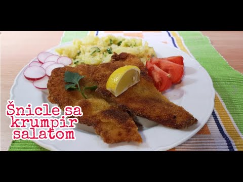 #SchweinSchnitzel richtig braten mit Kartoffelsalat#Svinjske šnicle sa krumpir salatom#WeichesSteak#