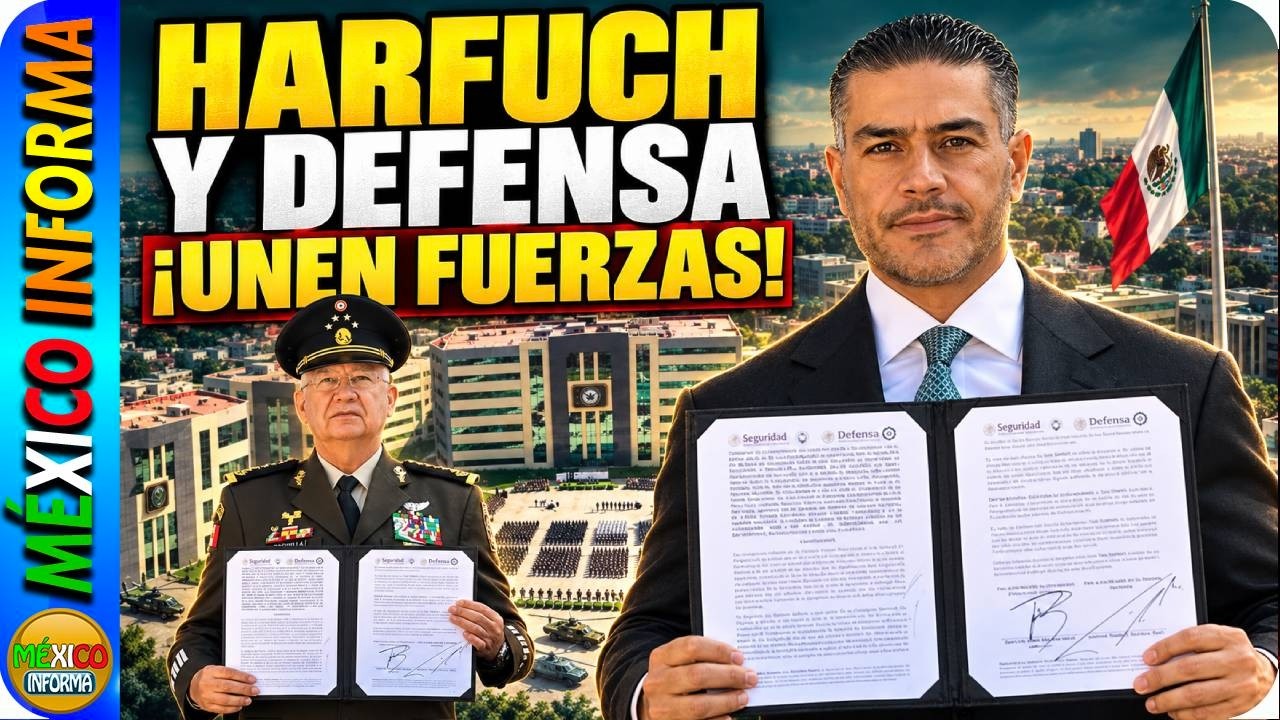 OMAR GARCÍA HARFUCH FIRMÓ ESTE CONVENIO CON LA DEFENSA. ESCUCHA LO QUE DIJO.