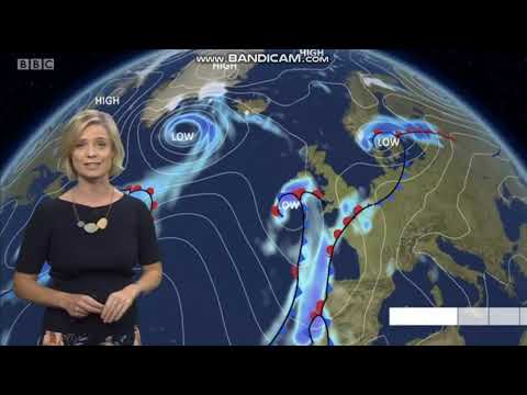 Sarah Keith-Lucas BBC Weather evening 2019 10 13