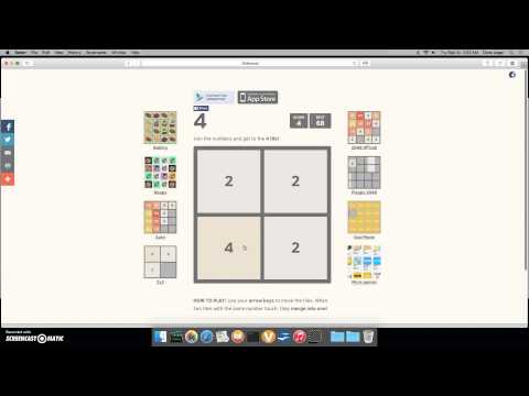 2048 2x2 - highest tile and score