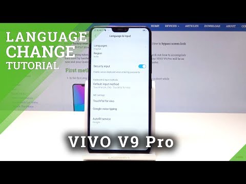 How to Change Language in VIVO V9 Pro - Language Settings